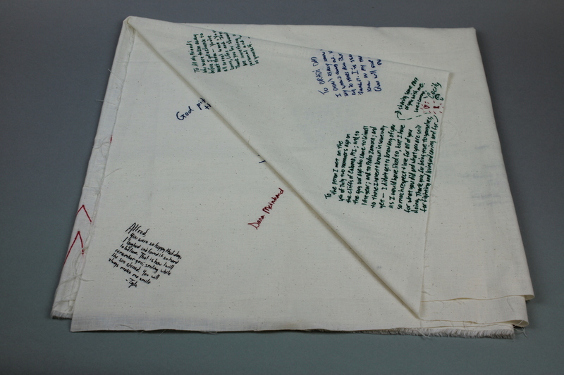 AIDS Memorial Quilt created by Grinnell College students in 1996.